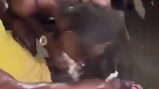 Sucking dick in a public party, in front of a crowd – Part 2 - 1 image