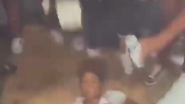 Naked girls chopping toto in public in an African club - 4 image