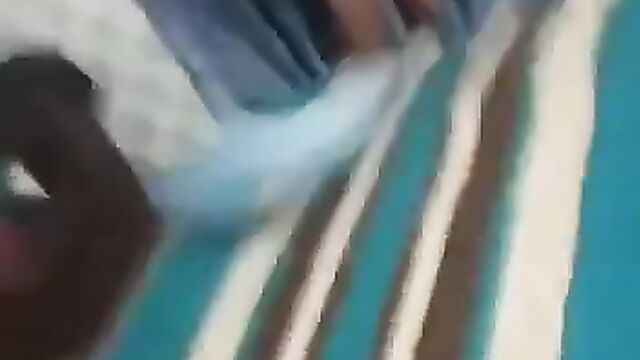 Naked ashawo with slippers breasts doing house chores for her customer - 4 image