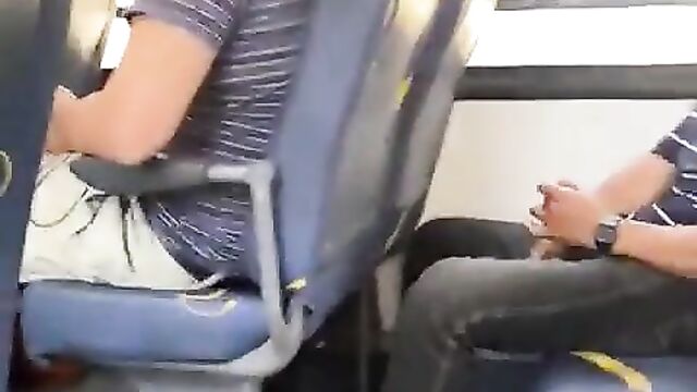 Man Caught Red-handed Masturbating On A Bus In Public - 1 image