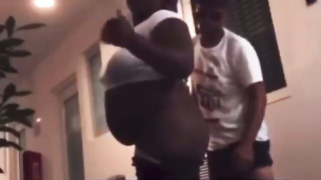 Caught eating a pregnant woman’s ass on Facebook Live! - 1 image