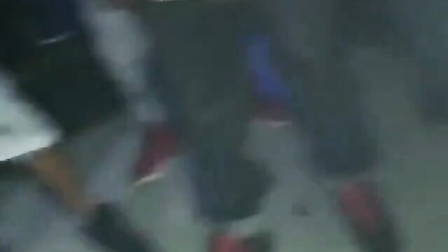 Pussy on display as girl goes wild at a club - 1 image