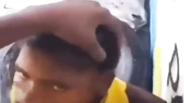 Schoolgirl caught giving schoolboy blow job in school uniform after school - 1 image