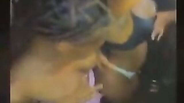 Girl caught showing her breasts in public at another wild party - 1 image