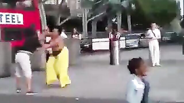 UK: Boobs out as women fight in Stratford, London - 1 image