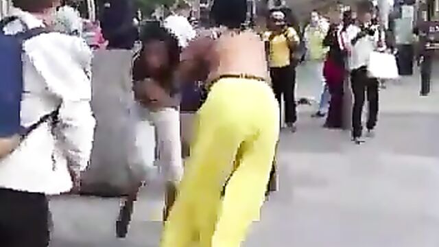 UK: Boobs out as women fight in Stratford, London - 3 image