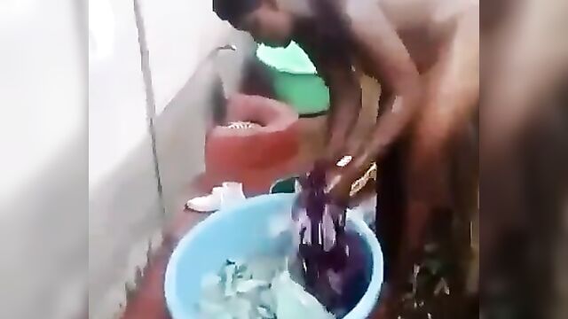 Wife strips naked, beats and punishes young whore caught cheating with her husband - 2 image