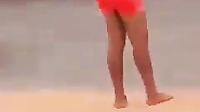 Lady strips and runs mad in Asaba, showing boobs in public - 3 image