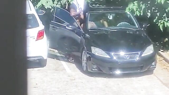 Married man caught cheating, having doggy style sex in his car in public - 1 image