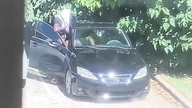 Married man caught cheating, having doggy style sex in his car in public
