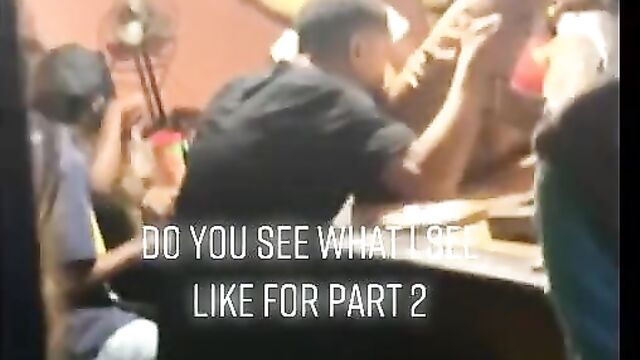 Eating pussy at a bar in public