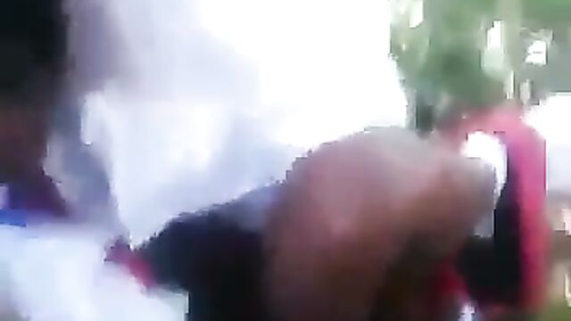 2 SHS Students Caught Having Sex In The Bush With School Uniform - 3 image