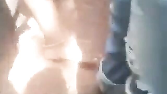 Mob strip busty lady naked in public for allegedly trying to rob a POS operator with a toy gun in Nigeria - 3 image