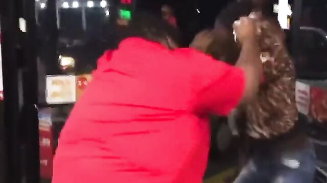 Man fighting pants down in public and still getting beat up! - 1 image