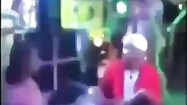 Wife beats husband with a frying pan after she caught him cheating with a stripper & touching her breasts in public - 3 image