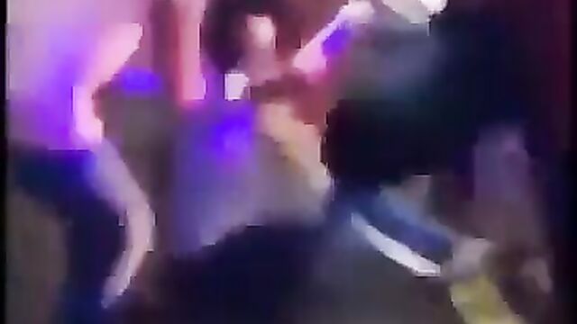 Wife beats husband with a frying pan after she caught him cheating with a stripper & touching her breasts in public - 5 image