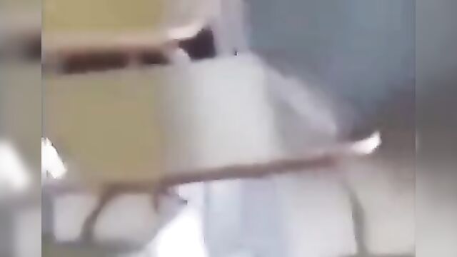 Two Students Caught Having Sex On A Classroom Desk Leaked Video - 4 image