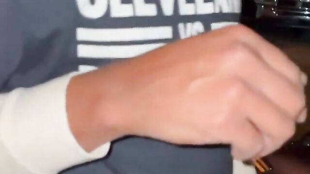 Married man caught cheating, having sex in his car with naked lady with big boobs - 1 image