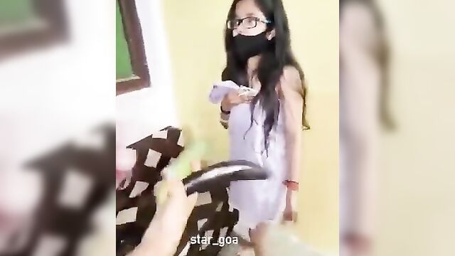 Indian teen girl caught having naked strip cam session on Stripchat - 4 image