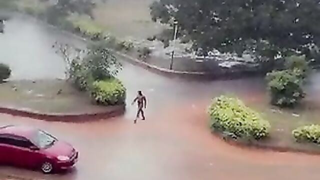 Mad Man In School? Students record lecturer allegedly running mad and walking around naked in public in Nigerian university – Part 1 - 1 image