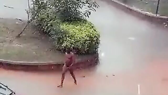 Mad Man In School? Students record lecturer allegedly running mad and walking around naked in public in Nigerian university – Part 1