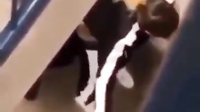 2 college students caught having discreet sex on a landing - 3 image