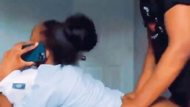 She Was Having Doggy Style Sex With Her Boyfriend's Friend While On The Phone With Her Boyfriend - 4 image