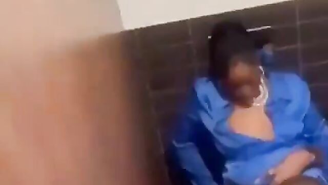 She Wanted Him To Eat Her Pussy First Before Having Sex In The Toilet