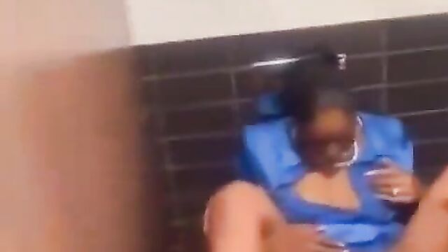 She Wanted Him To Eat Her Pussy First Before Having Sex In The Toilet - 4 image