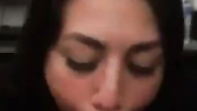 She Got Caught While Sucking Dick In Public