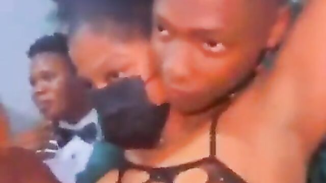 Playing With A Stripper's Boobs In Public In A Nigerian House Party