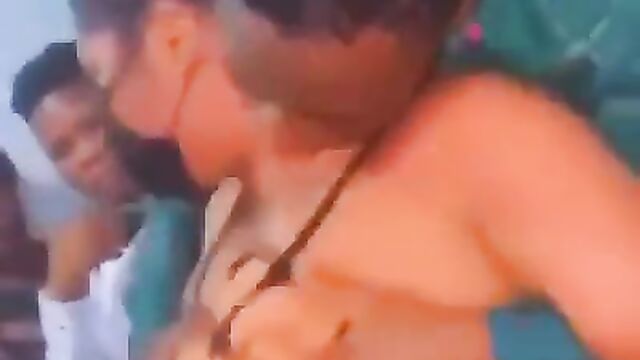 Playing With A Stripper's Boobs In Public In A Nigerian House Party - 3 image