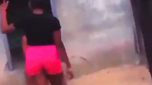 Breasts Pop Out As Nigerian Girl With Big Breasts Gets Beaten Up In Public - 1 image