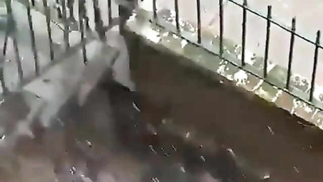 Homeless Man Masturbating In Public Gets More Than He Bargained For - 3 image