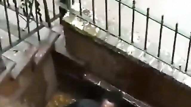 Homeless Man Masturbating In Public Gets More Than He Bargained For - 5 image