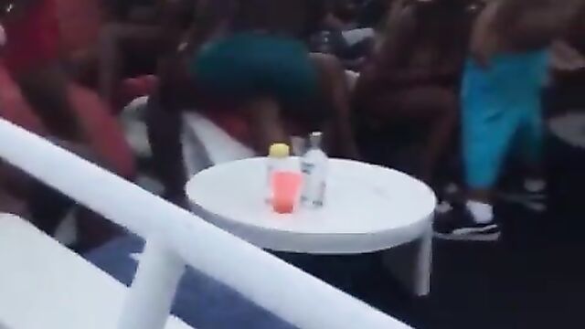 Sex Party On A Big Boat In Public With Women With Big Breasts