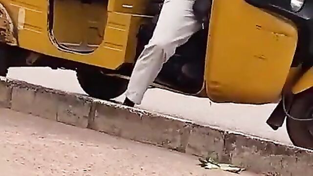Keke Driver Caught Masturbating And Cumming In Public