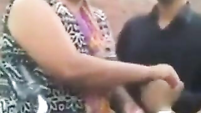 2 Indian Men Caught Sucking Breasts And Playing With Boobs Of A Prostitute In Public - 1 image