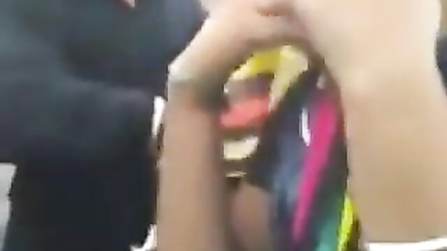 2 Indian Men Caught Sucking Breasts And Playing With Boobs Of A Prostitute In Public - 5 image