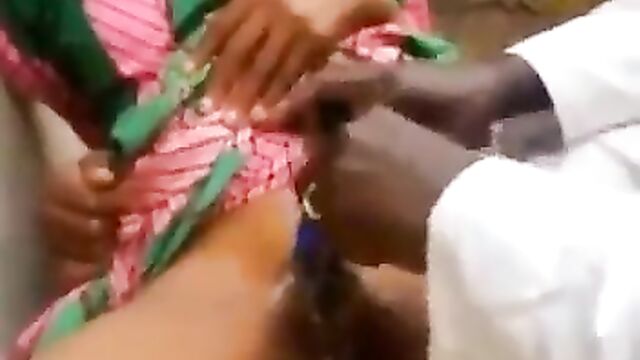 Aboki Caught Shaving Hausa Girl's Bushy Pussy In Public - 4 image