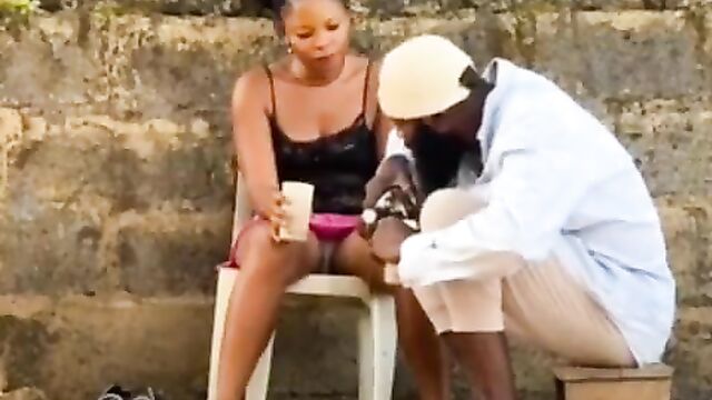 He Couldn't Help Looking At Her Wet Pussy And Panties - 3 image