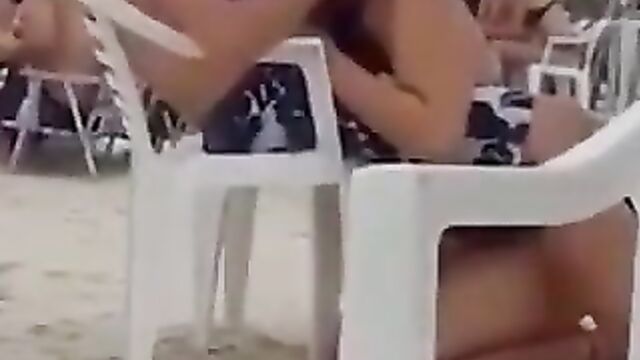 Crazy Couple Caught Enjoying Blow Job On The Beach In Public - 3 image