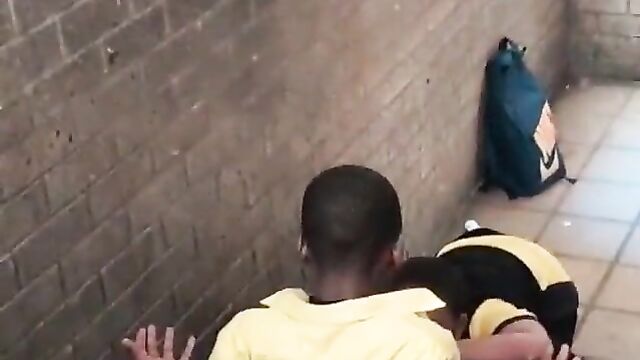 Students Having Sex On The Staircase In Mzansi High School In Public - 4 image