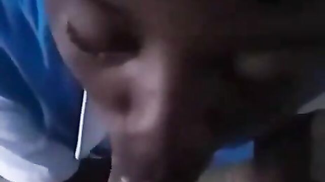 School Girl In Uniform Caught Giving Neighbor Blow Job Before School Because He Gives Her Money - 1 image