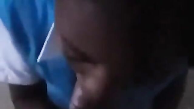 School Girl In Uniform Caught Giving Neighbor Blow Job Before School Because He Gives Her Money - 3 image