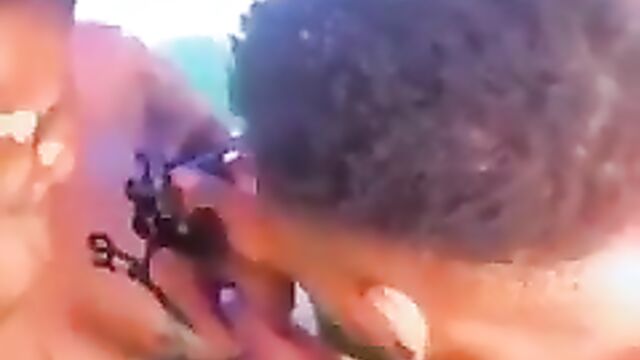 Nigerian Prostitute getting Breast Tattoo - 5 image