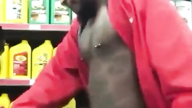 Girlfriend With Big Ass Caught Having Doggy Style Sex In Public In McDonald's Store - 4 image