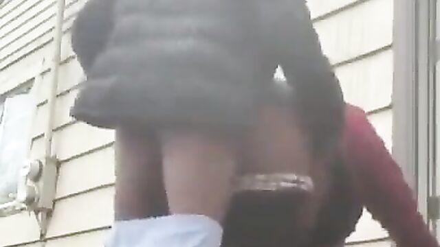 Sugar Mummy With Big Nyash Caught Having Doggy Style Sex With Her Neighbor's Son In Public - 5 image