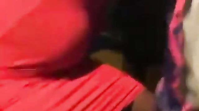 Guy Playing With Girlfriend's Boobs And Nipples And Fingering Her In Public In An African Night Club (Full Video 18+) - 3 image