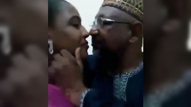 Hausa Sugar Daddy Caught Kissing Side Chick Video LEAKED - 2 image